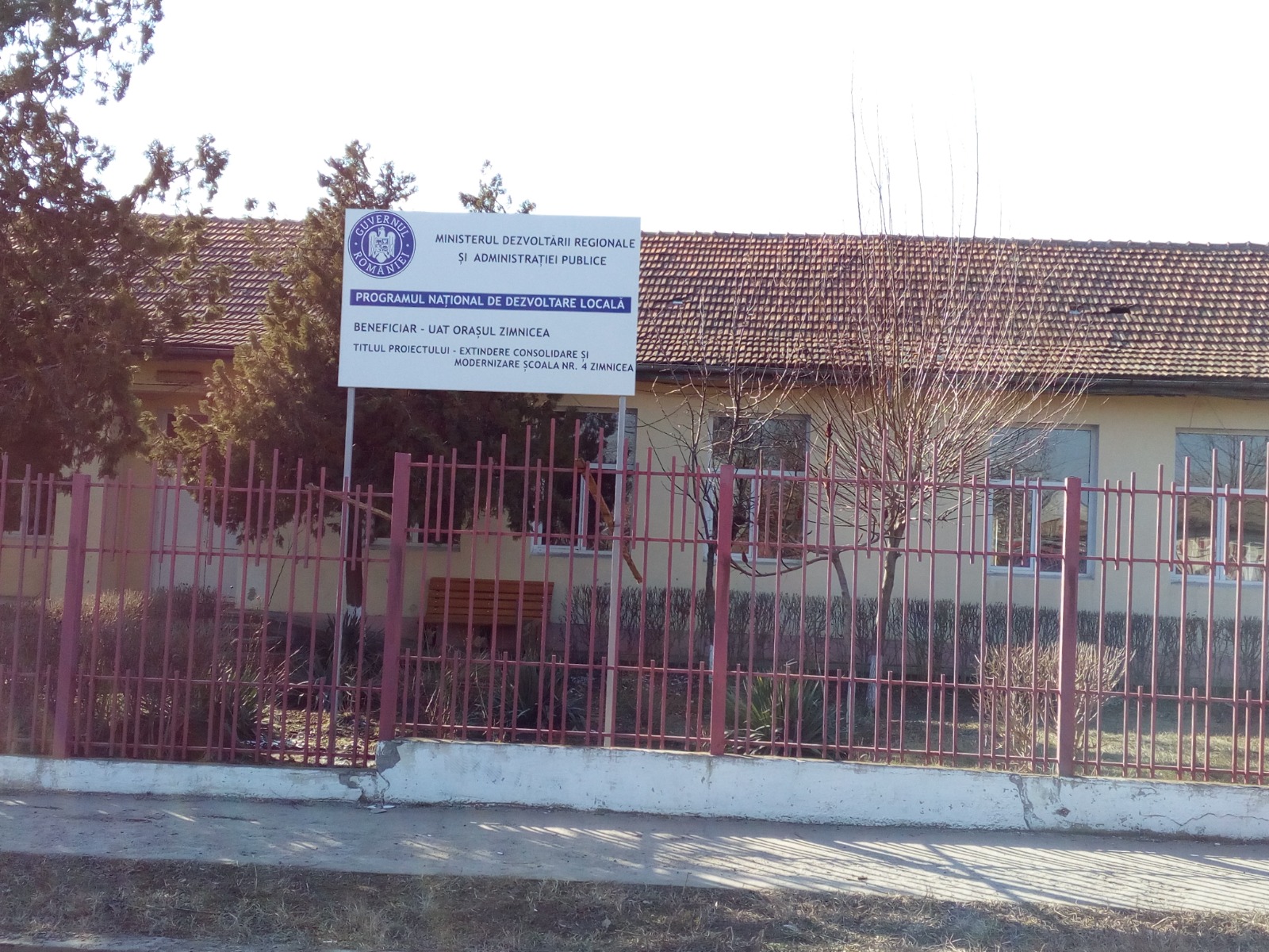 Panou publicitar de santier gard